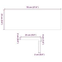 VidaXL Traptreden 4 st 70x25x2 cm massief eikenhout lichtbruin - thumbnail