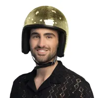 Disco Helm 70s Goud - thumbnail