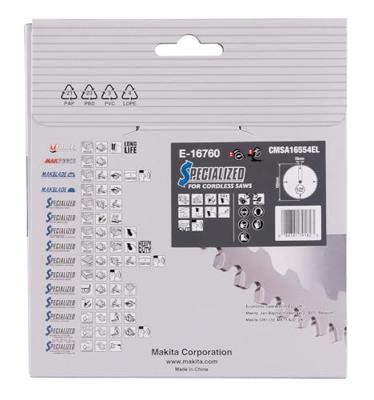 Makita Cirkelzaagblad voor Aluminium | Specialized | Ø 165mm Asgat 20mm 54T - E-16760