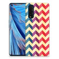 OPPO Find X2 TPU bumper Zigzag Multi Color - thumbnail