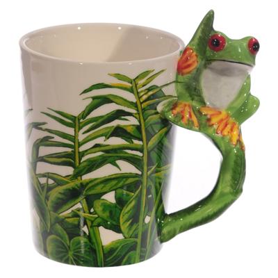 Boomkikker - Gevormd Handvat Keramiek Mok