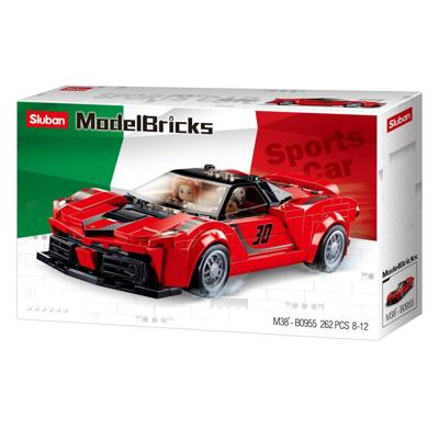 Sluban italiaanse supercar rood - 262dlg. Sluban italiaanse supercar rood - 262dlg.