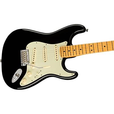 Fender American Professional II Stratocaster Black MN elektrische gitaar met koffer - thumbnail