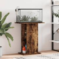 VidaXL Aquariumstandaard 60,5x36x72,5 cm bewerkt hout gerookt eiken - thumbnail