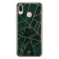 Huawei P20 Lite siliconen hoesje - Abstract groen - thumbnail