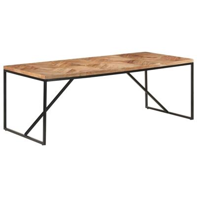 Eettafel 200x90x76 cm massief acaciahout en mangohout