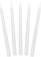 Dinerkaarsen Wit Mat 24cm (10st) - thumbnail
