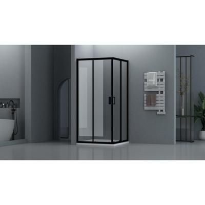 Adema Dawn Douchecabine - 80x80cm - vierkant - zwart mat SW1381738