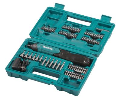 Makita df001dw 3,6v schroevendraaier met ingebouwde 1,5 ah li-ion accu, lader, koffer, 81-delige acc. set - df001dw Makita df001dw 3,6v schroevendraaier met ingebouwde 1,5 ah li-ion accu, lader, koffer, 81-delige acc. set - df001dw