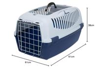 TRIXIE REISMAND CAPRI OPEN TOP DONKERBLAUW / LICHTBLAUW 61X40X38 CM - thumbnail