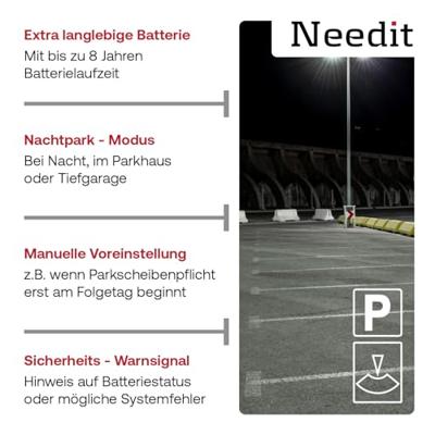 Needit Park Lite Parkscheibe Solar 8019 Parkeerschijf