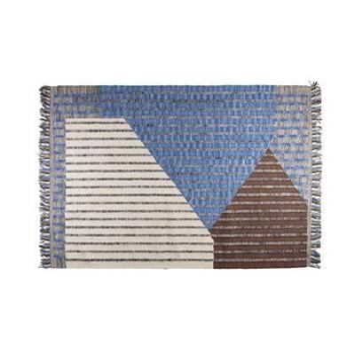 Dutchbone Vloerkleed 'Hampton' 160 x 230cm, kleur Blauw