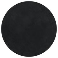 VidaXL Vloerkleed huarte laagpolig zacht wasbaar ø 100 cm zwart - thumbnail