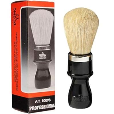 Omega scheerkwast varkenshaar metal ring professioneel 14cm