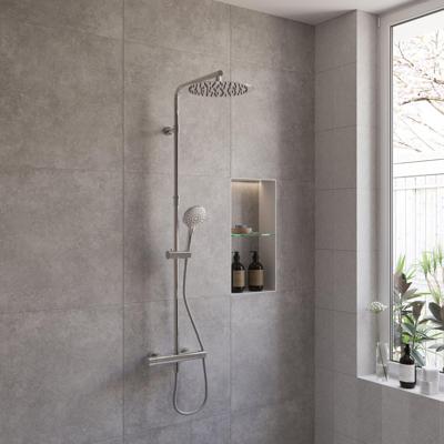 Boss & Wessing Regendouche Deluxe Round 30 cm Stortdouche met Handdouche Chroom Boss & Wessing Boss & Wessing Regendouche Deluxe Round 30 cm Stortdouche met Handdouche Chroom Boss & Wessing