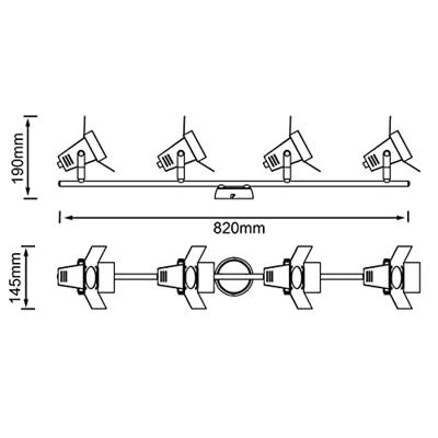 Brilliant Movie G08931/76 Plafondspot LED GU10 20 W Zwart (mat) Brilliant Movie G08931/76 Plafondspot LED GU10 20 W Zwart (mat)