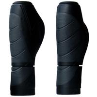Simson handvatten ergonomics zwart-antraciet - ergonomische peddelvorm, optimale drukverdeling, extra steun, geschikt voor fietsen met/ zonder gripshift versnelling # #handvatten #ergonomics #zwart-antraciet - thumbnail