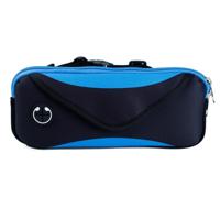Multi-functionele sport waterdichte taille tas voor onder 6 inch scherm telefoon grootte: 22x10cm (zwart blauw) - thumbnail