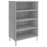 Dressoir 57x35x90 cm bewerkt hout betongrijs - thumbnail