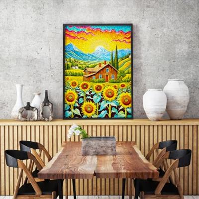 Sunflower House Puzzel 1000 Stukjes Sunflower House Puzzel 1000 Stukjes