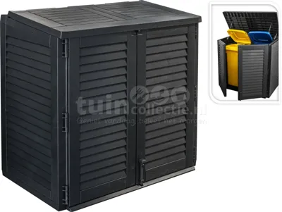 Ambience containerkast kunststof 117x74x110cm zwart