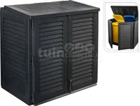 Ambience containerkast kunststof 117x74x110cm zwart - thumbnail