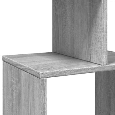 Boekenkast 92x29x188 cm bewerkt hout grijs sonoma eikenkleurig
