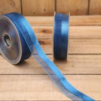 Bonbon doosjes - Chocolade doosje - Lint organza/satijn blauw - 1 stuks - thumbnail