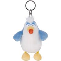 Nici sleutelhanger Jungle Dan junior 10 cm pluche blauw/wit - thumbnail