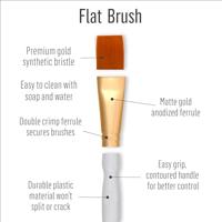 FolkArt • brown nylon brush set 3pcs - thumbnail