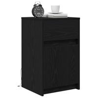 LED Bedside Kast Zwart eiken 38 x 34 x 61 cm Spaanplaat - thumbnail