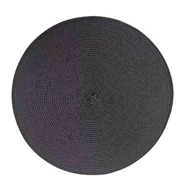 Deco onderlegger Arianne - zwart - Ø38 cm (1 stuk)
