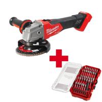 Milwaukee haakse accu slijpmachine - M18 FSAG125X-0X - 18V - excl. accu en lader in koffer - thumbnail