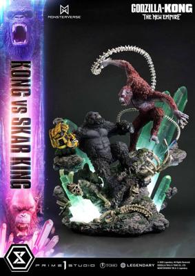 Godzilla x Kong: The New Empire Ultimate Diorama Masterline Series Statue Kong vs Skar King 104 cm Godzilla x Kong: The New Empire Ultimate Diorama Masterline Series Statue Kong vs Skar King 104 cm