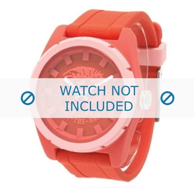 Diesel horlogeband DZ1627 Silicoon Rood 24mm Diesel horlogeband DZ1627 Silicoon Rood 24mm