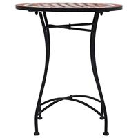 VidaXL Bistrotafel mozaïek 60 cm keramiek bruin - thumbnail