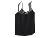 esmara Set van 3 dames spaghettitops (Zwart, XL (48/50)) - thumbnail