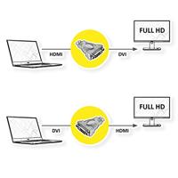 ROLINE HDMI-DVI adapter, HDMI M / DVI-D F - thumbnail