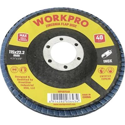 WorkPro WP407549 Lamellenschuurschijf Diameter 115 mm Boordiameter 22.2 mm 10 stuk(s)