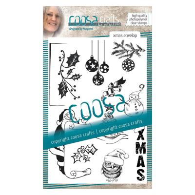 COOSA Crafts • clear stempel #17 xmas envelop