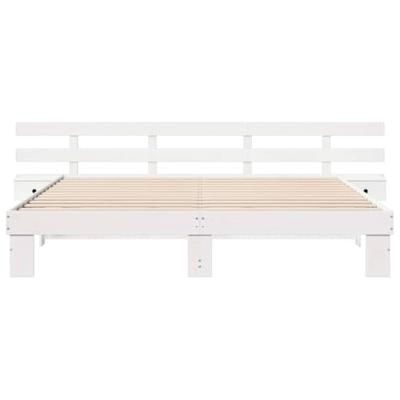 Bedframe met lade Wit Hout