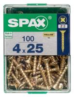 Schroefdoos SPAX Houten schroef Platte kop (4 x 25 mm) (4,0 x 25 mm) - thumbnail