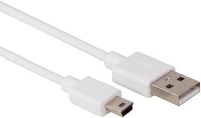 Mini-USB naar USB A 2.0 kabel 1m wit Velleman PCMP61WN