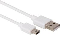 Mini-USB naar USB A 2.0 kabel 1m wit Velleman PCMP61WN - thumbnail