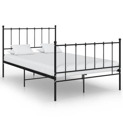 Bedframe metaal zwart 120x200 cm Bedframe metaal zwart 120x200 cm
