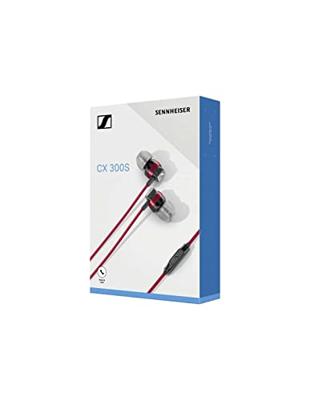 Sennheiser CX 300S oorkanaalhoofdtelefoon met universele slimme afstandsbediening - rood