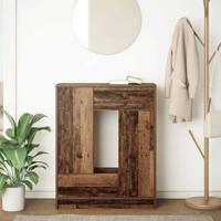 Dressoir met lades en deuren 73x31x90 cm oud hout - thumbnail