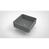 Arcqua Case waskom - 37x37cm - Vierkant - Cast marble - Grijs Mat WAS452415 - thumbnail