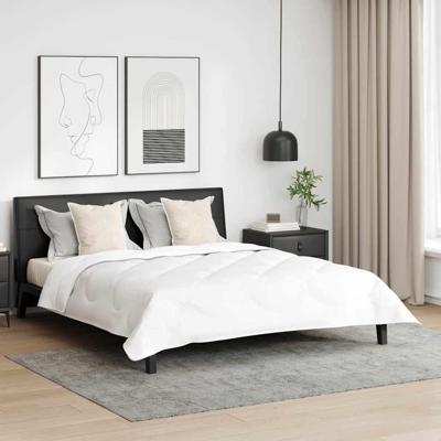 VidaXL Dekbed set met kussen 3 pcs wit microfiber en dons feather