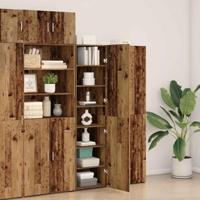 Hoge kast 2 pcs Oudhout 45 x 42,5 x 185 cm - thumbnail